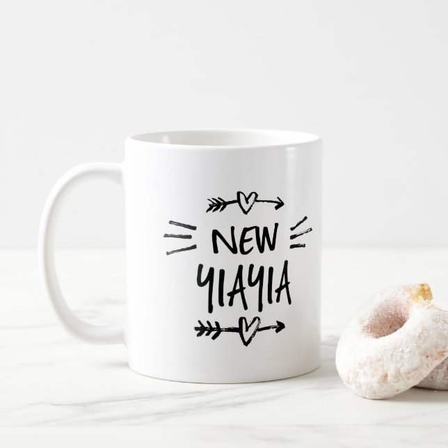Caneca de Café Nova YiaYia (Com Donut)