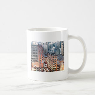 Caneca De Café Nova York NY - Conjunto de Arranha-Céus c1900