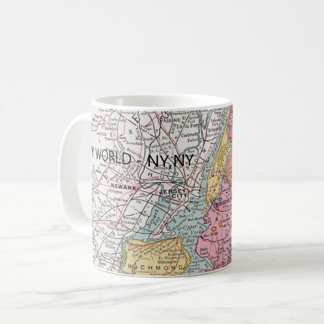 Caneca De Café Nova York, NY Mug (Frente Esquerda)