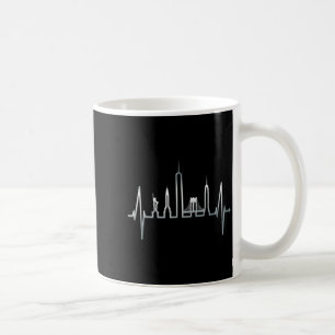 Caneca De Café Nova York Skyline Coração Amor Estátua da Liberdad