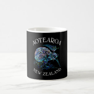 CANECA DE CAFÉ NOVA ZEALAND KIWI E FERN PAUA