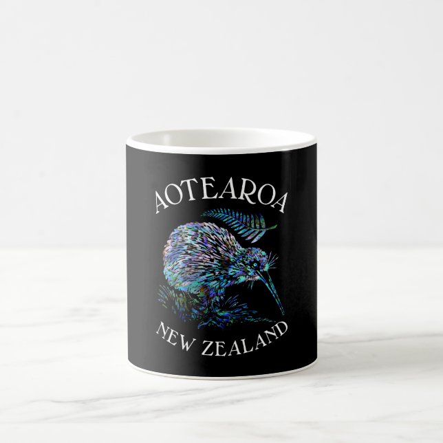 CANECA DE CAFÉ NOVA ZEALAND KIWI E FERN PAUA (Centro)