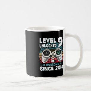 Caneca De Café Nove 9 anos BDay Son Boy Gamer 9th 9 anos