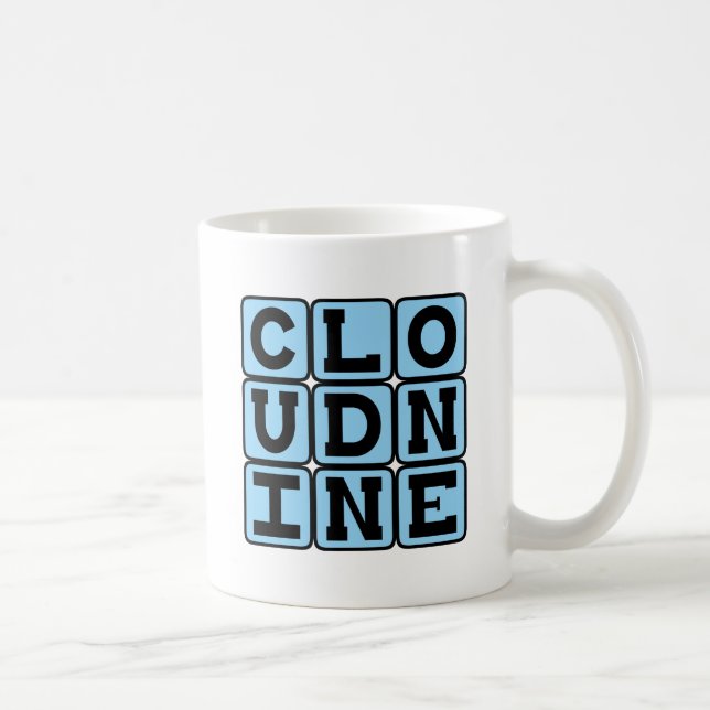 Caneca De Café Nove Nuvens, Sentindo-se Ótimo (Direita)