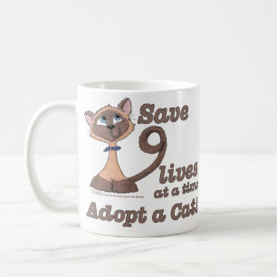 Caneca De Café Nove Vidas