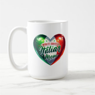 Caneca De Café Novela da Melhor Mãe Italiana do Mundo