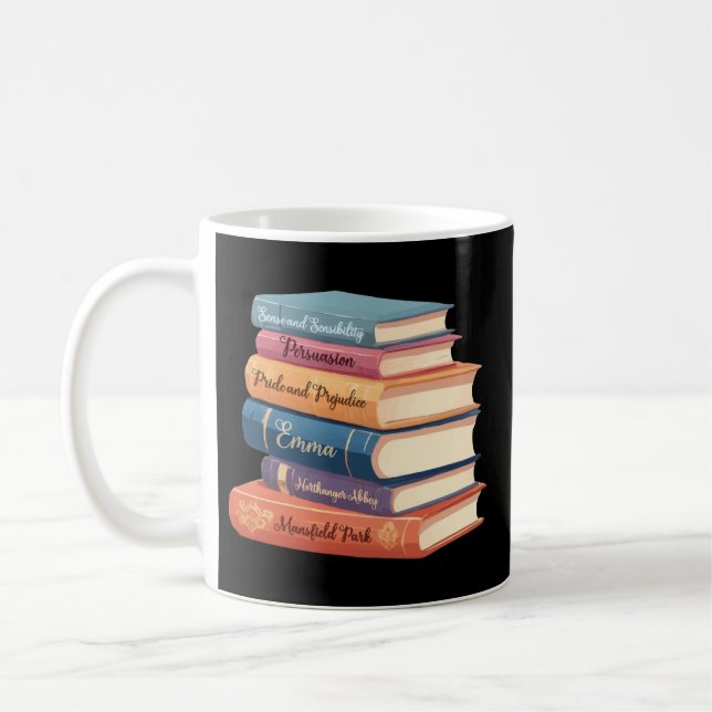 Caneca De Café Novelas de Jane Austen VII (Esquerda)