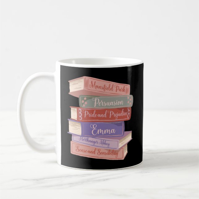 Caneca De Café Novels V de Jane Austen (Esquerda)