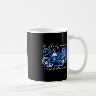 Caneca De Café Novembro Blue Truck Pumpkin Cai Diabetes Diabetes 