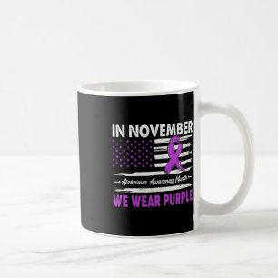 Caneca De Café Novembro Usamos Roxo Conscientização Alzheimer