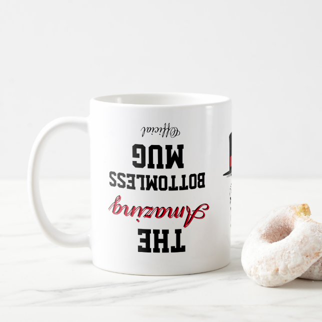 Caneca De Café Novidade engraçada O OFICIAL INCRÍVEL CACHORRO (Com Donut)