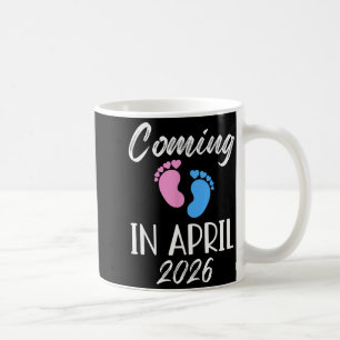 Caneca De Café Novo Bebê Chegando Em Abril De 2026 Engraçado Chuv