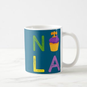 Caneca De Café Novo Bolo Rei de Camisa Mardi Gras Orleans