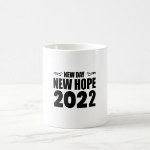 Caneca De Café Novo Dia Nova Esperança 2022-feliz ano novo-engra