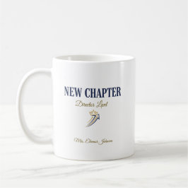 Caneca De Café Novo Diretor de Capítulo Personalizado