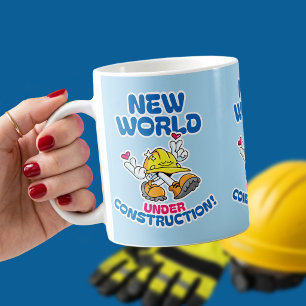 Caneca De Café Novo Mundo em Construção - Voluntário TJ