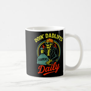 Caneca De Café Novo Pai Fazendo Levantamentos Paternos Diariament
