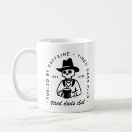 Caneca De Café Novo papai de cama data personalizada do clube de