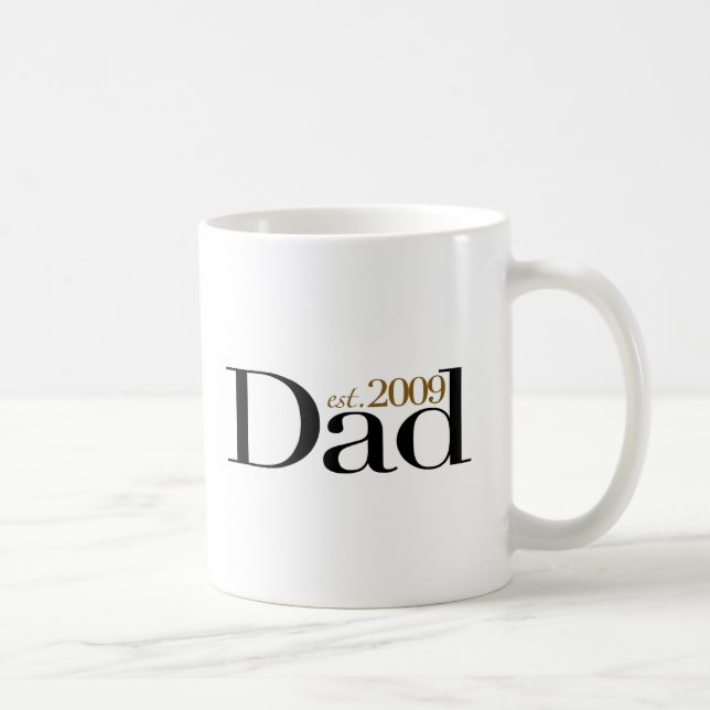 Caneca De Café Novo papai Est 2009 (Direita)