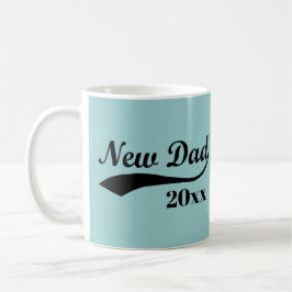 Caneca De Café Novo papai, Texto Personalizado