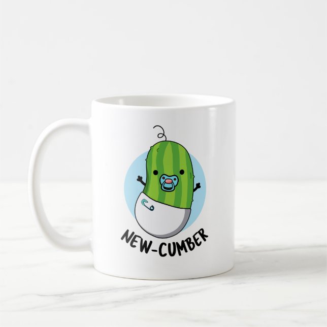 Caneca De Café Novo pepino Engraçado, Veggie Cucumber (Esquerda)