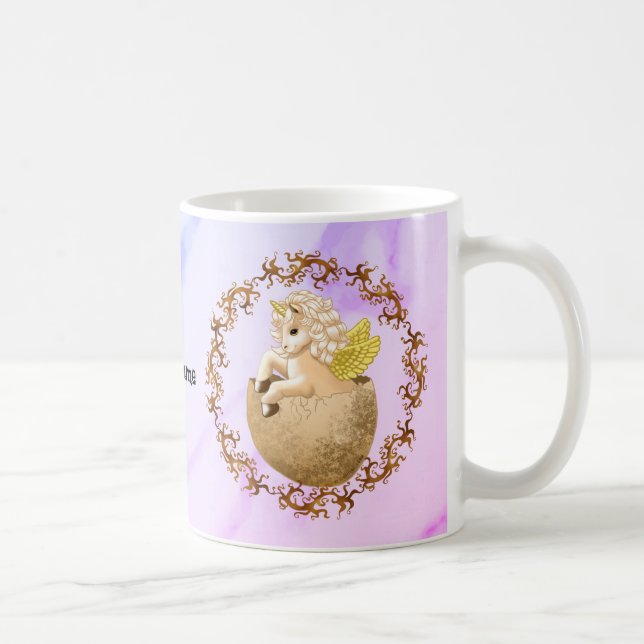 Caneca De Café Novo Unicórnio Bebê (Direita)