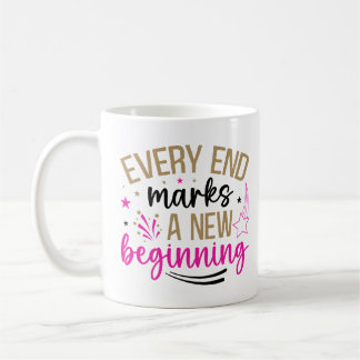 Caneca De Café Novos Começos Inspiradores