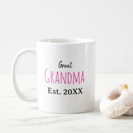 Caneca De Café Novos Excelentes, Avó, Namorada