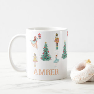 Caneca De Café Noz-cracker personalizado e Ballerina - Natal boni