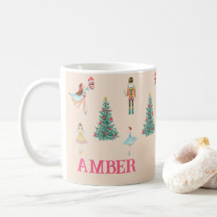Caneca De Café Noz-cracker personalizado e Ballerina - Natal boni