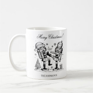 Caneca De Café Nozes engraçadas bonitas personalizadas no Natal