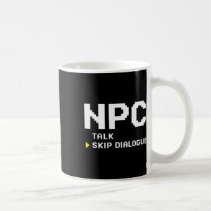 Caneca De Café Npc Personagem Não Jogador Pular Diálogo Jogador 