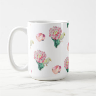Caneca De Café Nugget Baby Easter Chick and Tulip