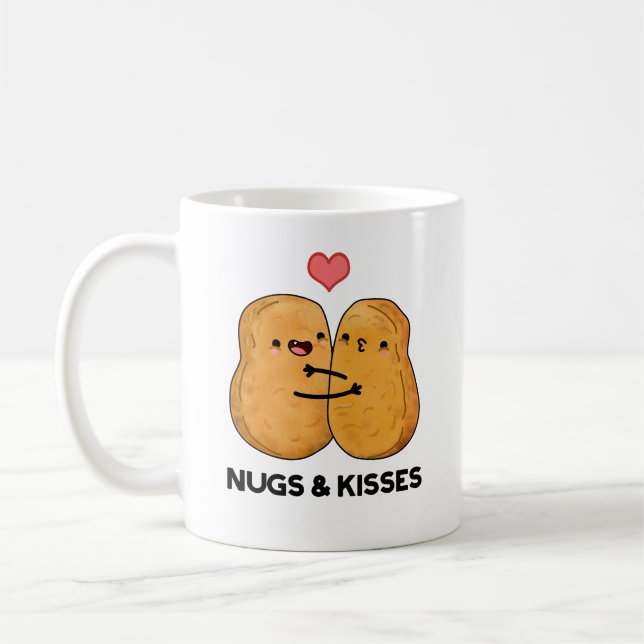 Caneca De Café Nugs E Beijos Galinha Engraçada (Esquerda)