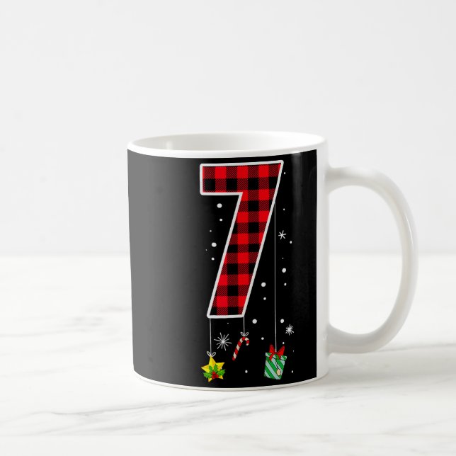 Caneca De Café Number 7 Funny Meme Saying 6 7 Six Seven Christmas (Direita)