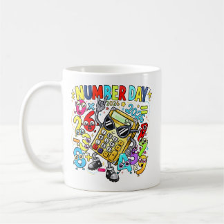 Caneca De Café Number Day Maths Mug | Fun Calculator Design