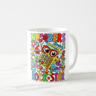 Caneca De Café Number Day Maths Mug | Numbers Rock Star