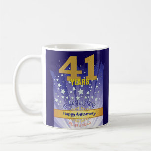 Caneca De Café Numeral Negrito de Aniversário de Recuperação PERS