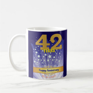 Caneca De Café Numeral Negrito de Aniversário de Recuperação PERS