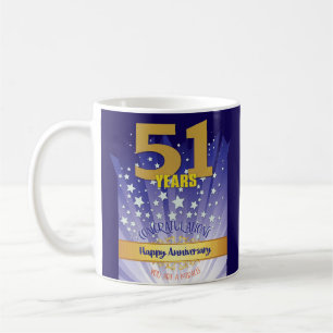 Caneca De Café Numeral Negrito de Aniversário de Recuperação PERS