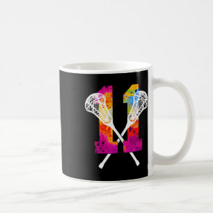 Caneca De Café Número 11 Anos Aniversário de 11 de Lacrosse