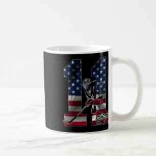 Caneca De Café Número 11 Anos Hóquei no Gelo 11º Aniversário