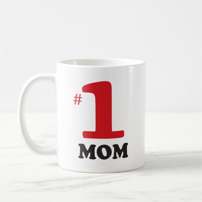 Caneca De Café Número 1 - Mãe Café Mug (Esquerda)