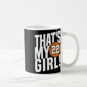 Caneca De Café Número 22 É a minha garota 22 Bysketbyll Mo