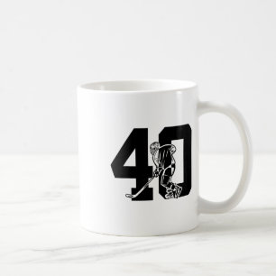 Caneca De Café Número 40 Anos Hóquei no Gelo 40º Aniversário 