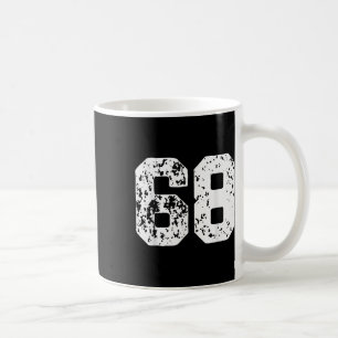 Caneca De Café Número 68 White Best Click College Style Aniversár