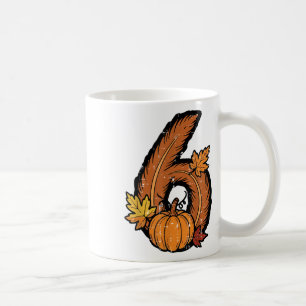 Caneca De Café Número 6 Correspondente Meme 67 6 7 Dia de Ação de