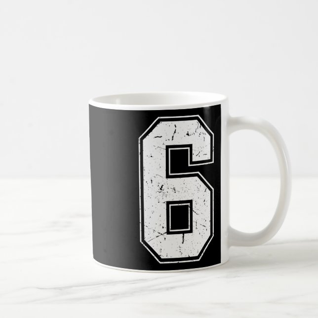Caneca De Café Número 6 Fantasia Combinada 67 Fantasia Meme Angus (Direita)