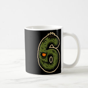 Caneca De Café Número 6 Monstro 67 Meme Casal Combinando Hallowee