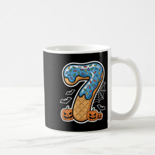 Caneca De Café Número 7 Sorvete Sete Abóbora de Halloween Homens